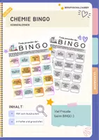 Vorschau - Spiele - Kennenlernspiel Bingo für den Anfangsunterricht Chemie - Deckblatt