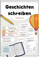 Vorschau - Arbeitsblätter - Geschichten schreiben leicht gemacht - Deckblatt