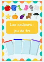 Aperçu - Apprentissages en autonomie - Les couleurs jeu de tri - Page de couverture