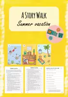 Vorschau - Arbeitsblätter - A story walk - Summer vacation (2-fach differenziert) - Deckblatt