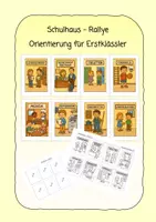 Vorschau - Arbeitsblätter - Schulhaus - Rallye Orientierung für Erstklässler - Deckblatt