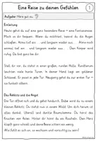 Vorschau - Unterrichtsreihen - Gefühle Fantasiereise Kl. 3-6 mit Aufgaben & Tafelmaterial - Seite 1