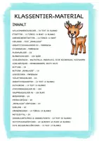 Vorschau - Arbeitsblätter - Klassentier Materialpaket "Reh" / Rehklasse (inkl. Clipart!) - Seite 1