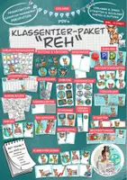 Vorschau - Arbeitsblätter - Klassentier Materialpaket "Reh" / Rehklasse (inkl. Clipart!) - Deckblatt