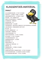 Vorschau - Arbeitsblätter - Klassentier Materialpaket "Rabe" / Rabenklasse (inkl. Clipart!) - Seite 1