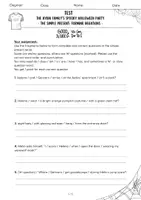 Vorschau - Test - Test zum Simple Present – Fragen formulieren - Halloween - Deckblatt