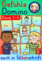 Vorschau - Spiele - GEFÜHLE Klasse 1-2 DOMINO differenziert Silbenschrift - Deckblatt