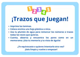 Vista previa - Tarjetas / Manipulativos - ¡Trazos que Juegan! - Portada