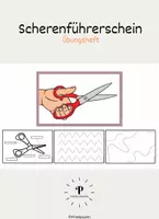 Vorschau - Aufgabenkarten - Scherenfüherschein - Übungsheft - Deckblatt