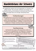 Vorschau - Aufgabenkarten - WAH: Handel - Handelsbilanz der Schweiz - Seite 1
