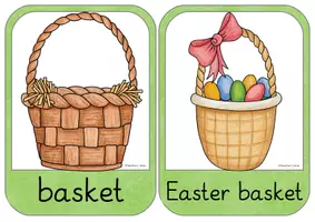 Vorschau - Merkblätter - Flashcards: Easter & Spring - Seite 1