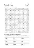 Vorschau - Arbeitsblätter - Animals Word Search: Vocabulary (English) - Seite 2