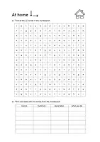 Vorschau - Arbeitsblätter - At Home Word Search: Vocabulary (English) - Seite 1