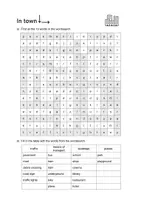 Vorschau - Arbeitsblätter - In Town Word Search: Vocabulary (English) - Seite 2
