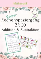 Vorschau - Stundenentwürfe - Rechenspaziergang ZR 20 Sommer - Deckblatt