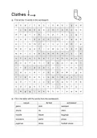 Vorschau - Spiele - Clothes Word Search: Vocabulary (English) - Seite 2