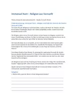 Vorschau - Arbeitsblätter - Immanuel Kant - Religion aus Vernunft - Seite 1