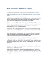 Vorschau - Arbeitsblätter - René Descartes - Der radikale Zweifel - Seite 1