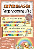 Vorschau - Anderer Materialtyp - Entenklasse Willkommensgeschenk Regenbogenstift - Deckblatt