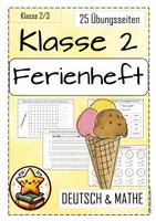 Vorschau - Arbeitsblätter - Ferienheft Klasse 2 Wiederholung Das kann ich schon - Deckblatt