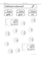 Vorschau - Arbeitsblätter - Geldbeträge erkennen, 1-5 Euro - Seite 2