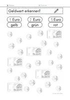 Vorschau - Arbeitsblätter - Geldbeträge erkennen, 1-5 Euro - Seite 3