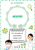 Vorschau - Arbeitsblätter - Weather Science Workbook | Grades 6–8 Science | 10+ Page Experiment Pack - Deckblatt