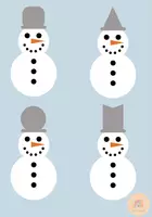 Voorbeeld - Plakmap winter - Pagina 1