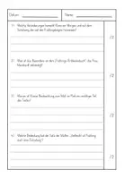 Vorschau - Test - Lesetest zum Thema Frühling Klasse 4 mit Lösung - Seite 2