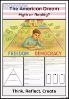 Vorschau - Arbeitsblätter - The American Dream – Schreibaufgaben, Argumentationspyramide & Social-Media-Task (Englisch, Klasse 9/10) - Seite 1