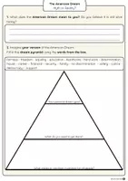 Vorschau - Arbeitsblätter - The American Dream – Schreibaufgaben, Argumentationspyramide & Social-Media-Task (Englisch, Klasse 9/10) - Seite 2