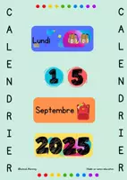 Aperçu - Affichage - Rituel du calendrier - Page de couverture