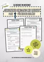 Vorschau - Arbeitsblätter - Gesunder Umgang mit Medien – Teil 1📺📱🧠 - Deckblatt