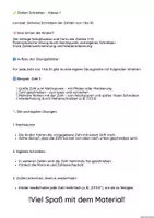 Vorschau - Unterrichtsreihen - Zahlen schreiben Klasse 1 - Seite 1