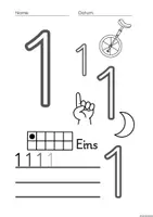 Vorschau - Unterrichtsreihen - Zahlen schreiben Klasse 1 - Seite 2
