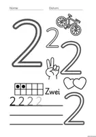 Vorschau - Unterrichtsreihen - Zahlen schreiben Klasse 1 - Seite 3