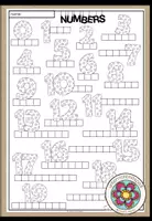 Vorschau - Arbeitsblätter - Numbers 1-20 - Working on words - Deckblatt