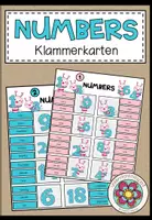 Vorschau - Fördermaterial/Inklusion - NUMBERS 1-20 - Klammerkarten (2fach differenziert) - Deckblatt