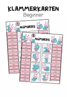 Vorschau - Fördermaterial/Inklusion - NUMBERS 1-20 - Klammerkarten (2fach differenziert) - Seite 1
