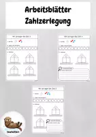 Vorschau - Arbeitsblätter - Arbeitsblätter zur Zahlzerlegung im ZR10 (mit Wendeplättchen/Zehnerstreifen) - Deckblatt