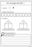 Vorschau - Arbeitsblätter - Arbeitsblätter zur Zahlzerlegung im ZR10 (mit Wendeplättchen/Zehnerstreifen) - Seite 2