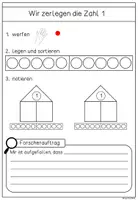 Vorschau - Arbeitsblätter - Arbeitsblätter zur Zahlzerlegung im ZR10 (mit Wendeplättchen/Zehnerstreifen) - Seite 3