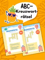 Vorschau - Arbeitsblätter - ABC-Kreuzworträtsel Klasse 1 und 2 -THEMA: SOMMER - Deckblatt