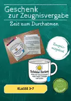 Vorschau - Anderer Materialtyp - Geschenk zur Zeugnisvergabe Zeit zum Durchatmen - Deckblatt