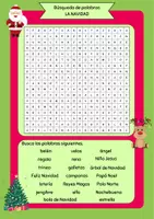 Vorschau - Arbeitsblätter - Búsqueda de palabras - la Navidad - Seite 1