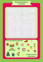 Vorschau - Arbeitsblätter - Búsqueda de palabras - la Navidad - Seite 2
