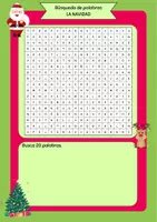 Vorschau - Arbeitsblätter - Búsqueda de palabras - la Navidad - Seite 3