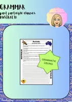 Vorschau - Arbeitsblätter - Grammar - past participle clauses - Australia - Deckblatt