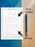 zapowiedź - Alphabet Tracing Worksheets | Printables for Kids - strona 1