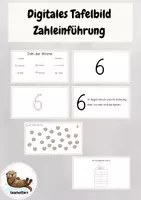 Vorschau - Präsentationen/Tafelbilder - Digitales Tafelbild für die Zahleinführung (0-10) - Deckblatt